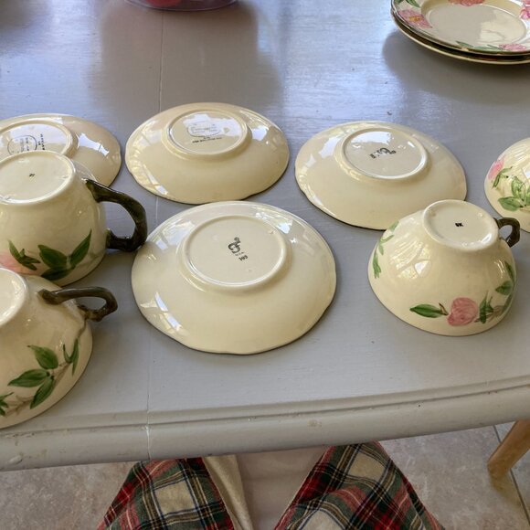 Franciscan Desert Rose Cups and Saucers (4) Vintage USA - Picture 4 of 8